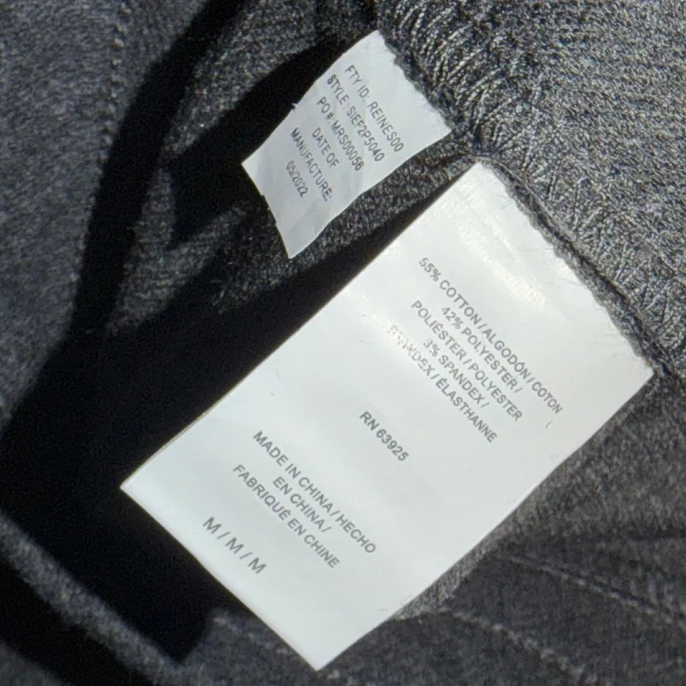 Commerce Mens Jogger Sweatpants Black Heather SIEF2P5040 Tapered Fleece Pants M